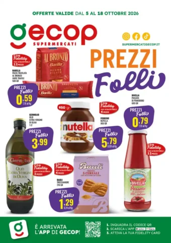 Volantino Gecop Prezzi Folli dal 5/10 fino al 18/10/2026