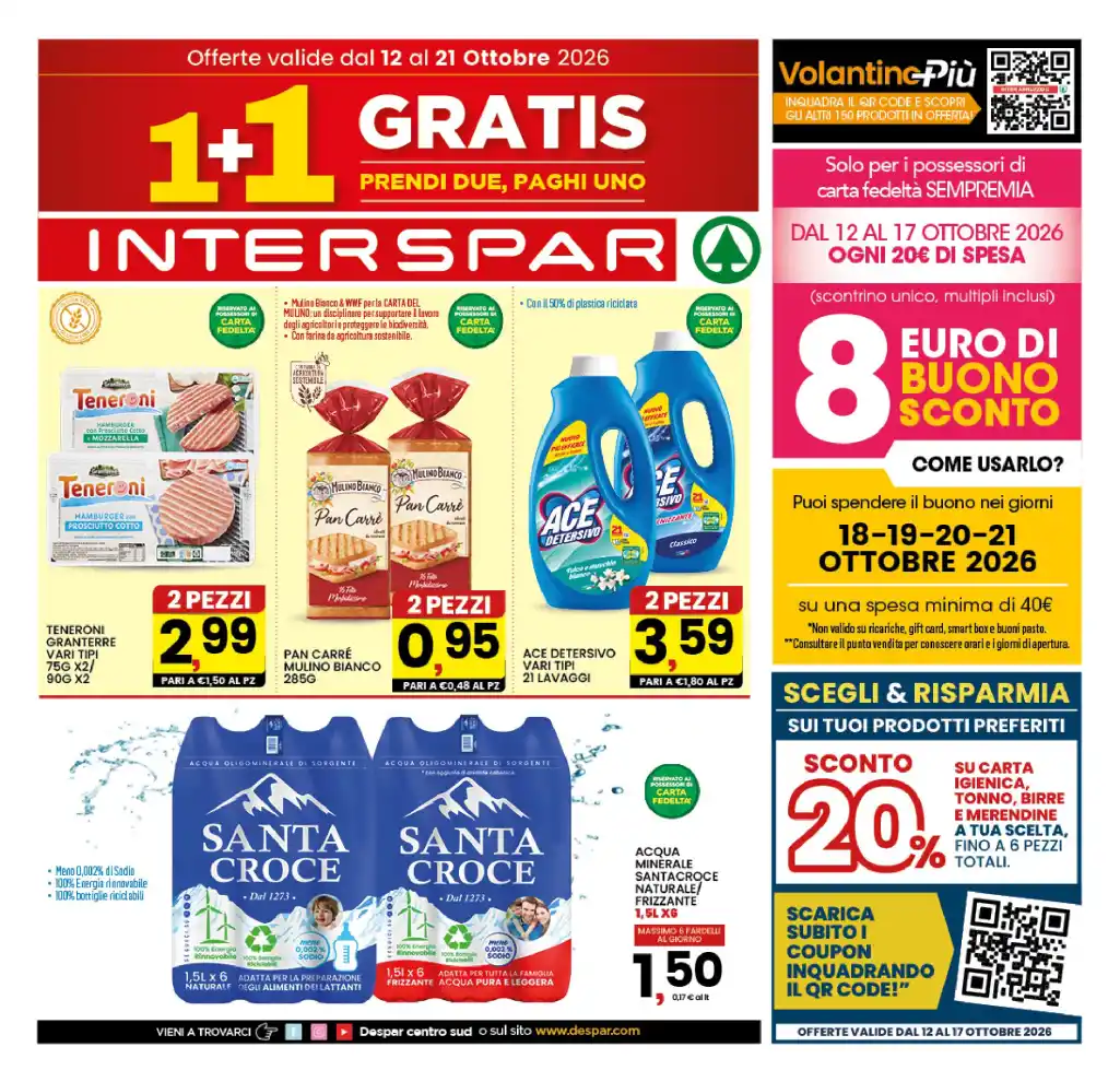 Volantino Interspar Ottobre 2026 dal 12/10 fino al 21/10/2026