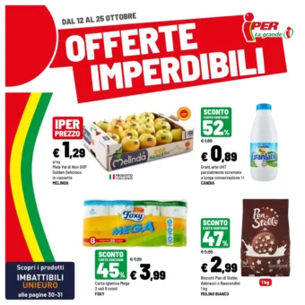 Volantino Iper La grande i Offerte imperdibili dal 12/10 fino al 25/10/2026