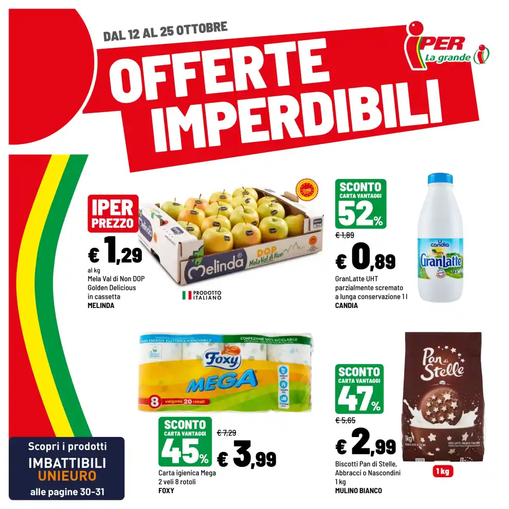 Volantino Iper La grande i Offerte imperdibili dal 12/10 fino al 25/10/2026