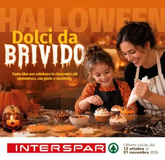 Volantino Interspar Halloween Dolci da brivido dal 12/10 fino al 1/11/2026