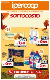 Volantino Ipercoop Sicilia Sottocosto dal 13/10 fino al 22/10/2026