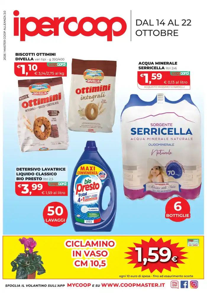 Volantino Ipercoop Calabria Dal 14 al 22 ottobre dal 14/10 fino al 22/10/2026