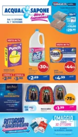 Volantino Acqua e Sapone Oltre la Convenienza dal 15/10 fino al 1/11/2026 Volantino Acqua e Sapone Oltre la Convenienza dal 15/10 fino al 1/11/2026