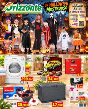 Volantino Orizzonte Un Halloween mostruoso dal 8/10 fino al 25/10/2026