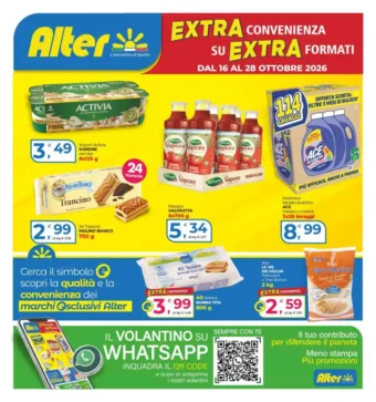 Volantino Alter Discount Extra convenienza su extra formati dal 16/10 fino al 28/10/2026