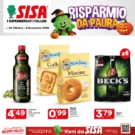 Volantino Sisa Risparmio da Paura dal 22/10 fino al 4/11/2026 Volantino Sisa Risparmio da Paura dal 22/10 fino al 4/11/2026