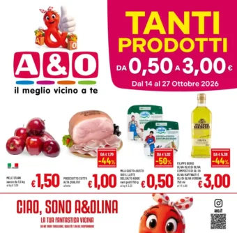 Volantino A&O Super Promo dal 14/10 fino al 27/10/2026