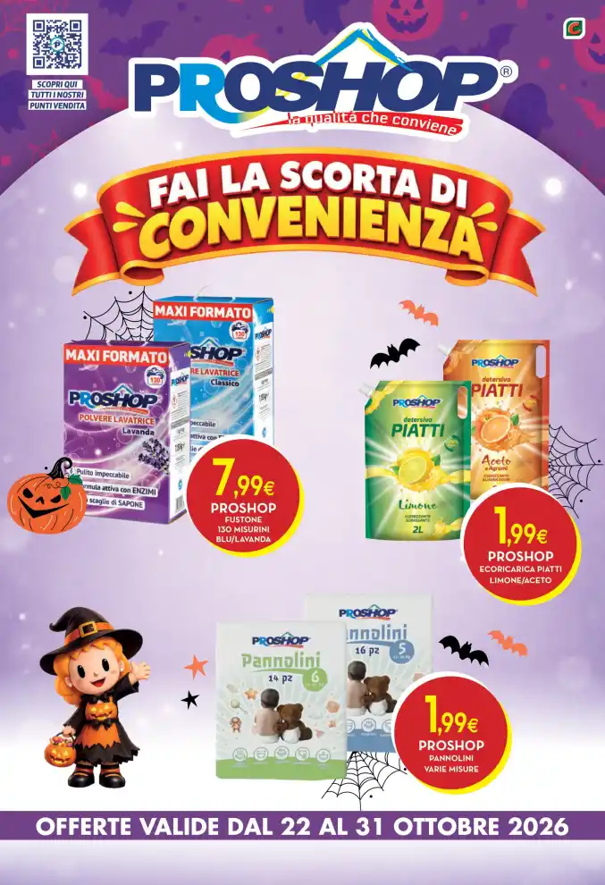 Volantino Proshop Halloween dal 22/10 fino al 31/10/2026