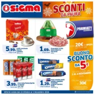 Volantino Sigma Sconti da Paura dal 22/10 fino al 1/11/2026