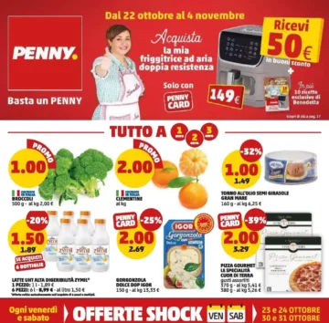 Volantino Penny Offerte dal 22/10 fino al 4/11/2026