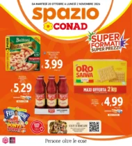 Volantino Spazio Conad Super formati super prezzi dal 20/10 fino al 2/11/2026 Volantino Spazio Conad Super formati super prezzi dal 20/10 fino al 2/11/2026