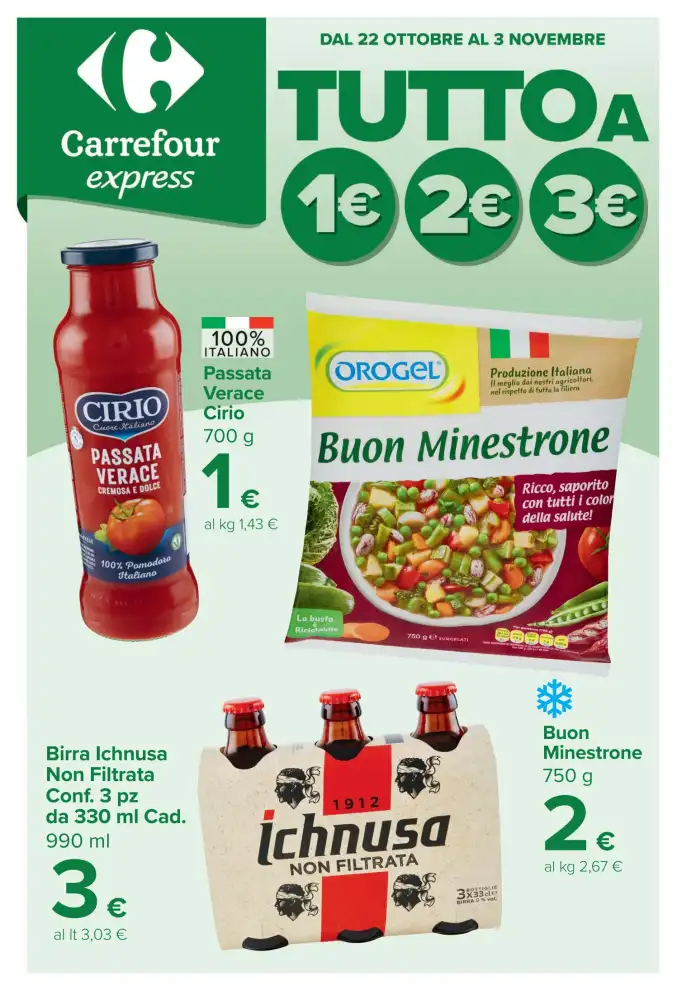 Supermercato Carrefour Express (offerte dal 20 ottobre)