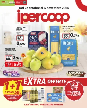 Volantino Ipercoop Extra Offerte dal 22/10 fino al 4/11/2026