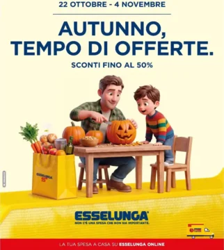 Volantino Esselunga Autunno, tempo di offerte dal 22/10 fino al 4/11/2026