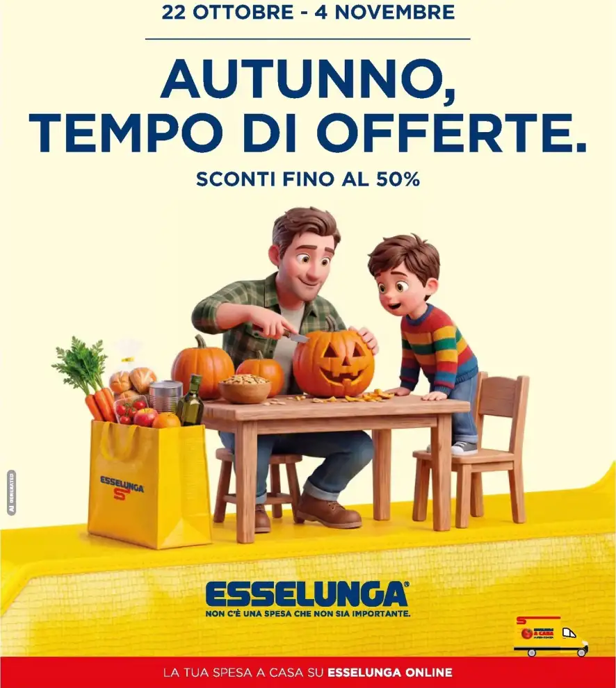 Volantino Esselunga Autunno, tempo di offerte dal 22/10 fino al 4/11/2026