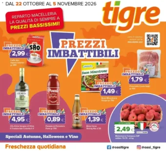 Volantino Tigre Prezzi imbattibili dal 22/10 fino al 5/11/2026
