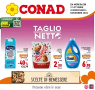 Volantino Conad Taglio netto dal 21/10 fino al 4/11/2026 Volantino Conad Taglio netto dal 21/10 fino al 4/11/2026