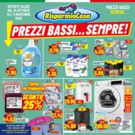 Volantino Risparmio Casa Prezzi bassi sempre dal 24/10 fino al 8/11/2026 Volantino Risparmio Casa Prezzi bassi sempre dal 24/10 fino al 8/11/2026