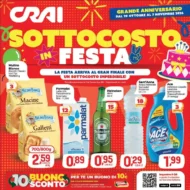 Volantino Crai Sottocosto in festa dal 29/10 fino al 7/11/2026
