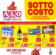 Volantino A&O Sotto Costo dal 28/10 fino al 7/11/2026