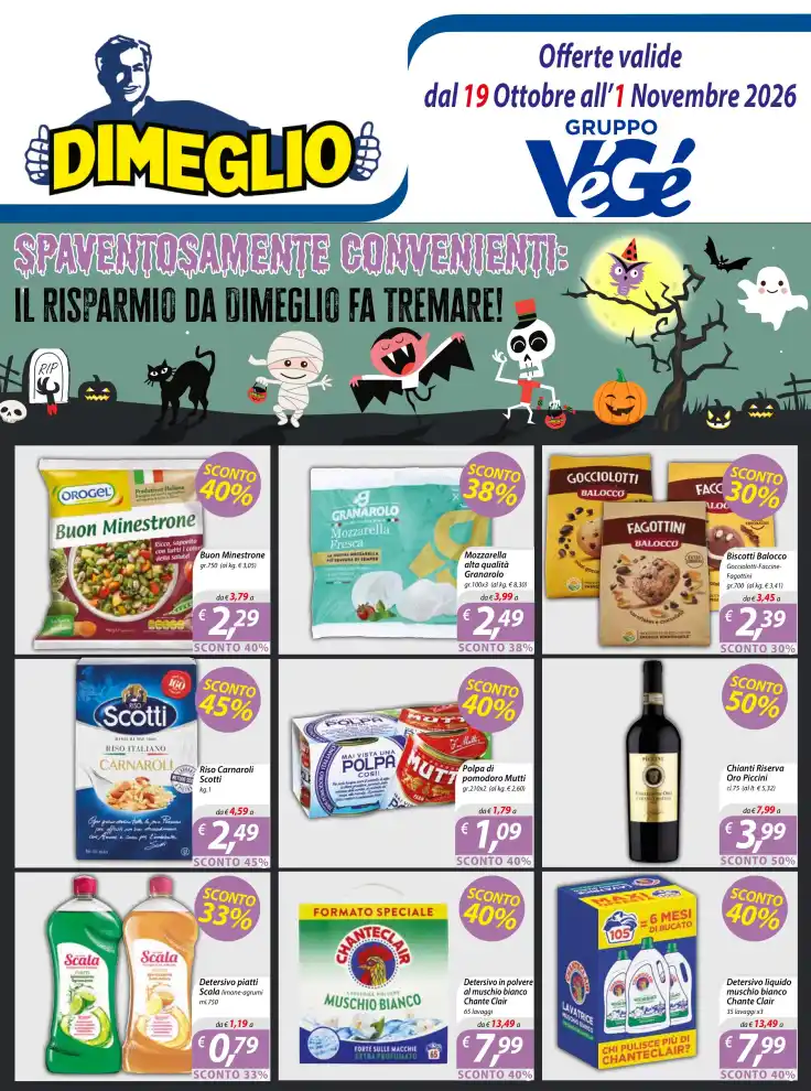 Volantino DiMeglio Spaventosamente convenienti dal 19/10 fino al 1/11/2026