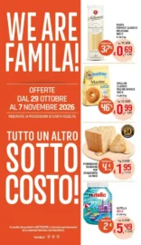 Volantino Famila Superstore Sottocosto dal 29/10 fino al 7/11/2026 Volantino Famila Superstore Sottocosto dal 29/10 fino al 7/11/2026