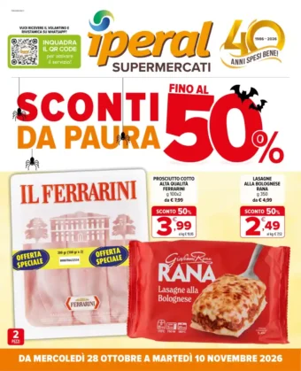 Volantino Iperal Anteprima (attivo dal 28 ottobre)
